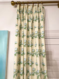 Load image into Gallery viewer, Custom Made Drapery Bowood New England Roses Fabric
