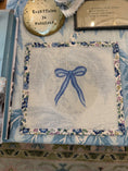 Load image into Gallery viewer, Bow Needlepoint Canvas 13 Count Beginner Ornament: Coastal Preppy Project, 4" Round