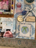 Load image into Gallery viewer, Bow Needlepoint Canvas 13 Count Beginner Ornament: Coastal Preppy Project, 4" Round