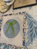 Load image into Gallery viewer, Bow Needlepoint Canvas 13 Count Beginner Ornament: Coastal Preppy Project, 4" Round