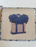 Load image into Gallery viewer, NEW Coastal Boat Tote Bag full of Hydrangeas