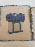 Load image into Gallery viewer, NEW Coastal Boat Tote Bag full of Hydrangeas
