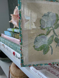Load image into Gallery viewer, Needlepoint Canvas on 13 Roses Zweigart Mono Deluxe Mesh Embroidery with finished Liberty of London fabric on the edges