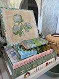 Load image into Gallery viewer, Needlepoint Canvas on 13 Roses Zweigart Mono Deluxe Mesh Embroidery with finished Liberty of London fabric on the edges