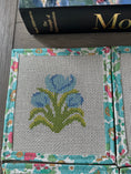 Load image into Gallery viewer, Tulips Needlepoint Canvas Coaster 4"