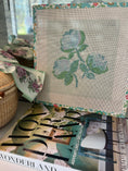 Load image into Gallery viewer, Needlepoint Canvas on 13 Roses Zweigart Mono Deluxe Mesh Embroidery with finished Liberty of London fabric on the edges
