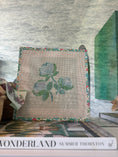Load image into Gallery viewer, Needlepoint Canvas on 13 Roses Zweigart Mono Deluxe Mesh Embroidery with finished Liberty of London fabric on the edges