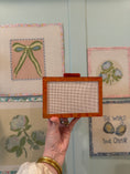 Load image into Gallery viewer, Self Finishing Needlepoint Acrylic Clutch