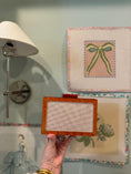 Load image into Gallery viewer, Self Finishing Needlepoint Acrylic Clutch