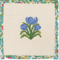 Load image into Gallery viewer, Tulips Needlepoint Canvas Coaster 4"