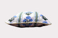 Load image into Gallery viewer, Collecting Tulips Vintage Blue Fabric
