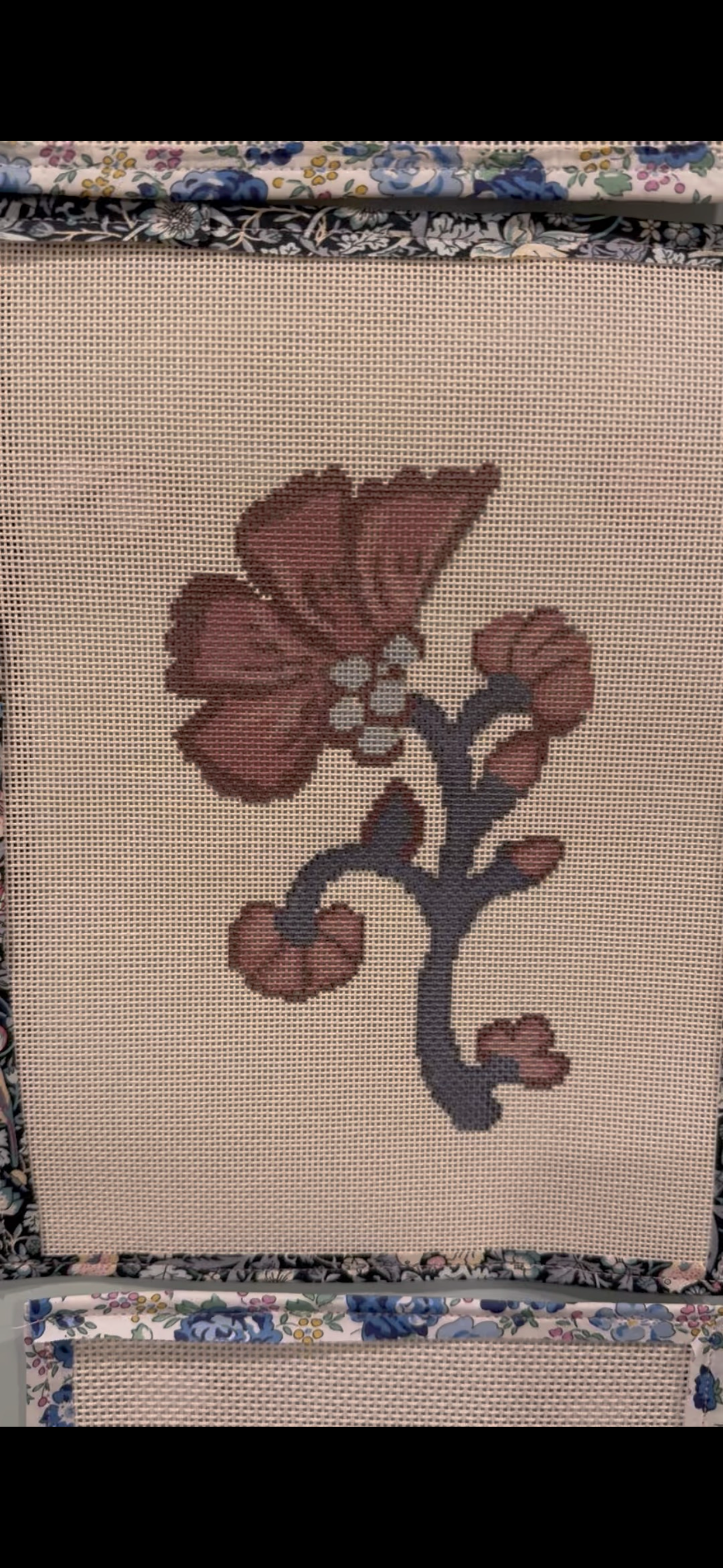 NEW Addison Kate Block Print Needlepoint Canvas