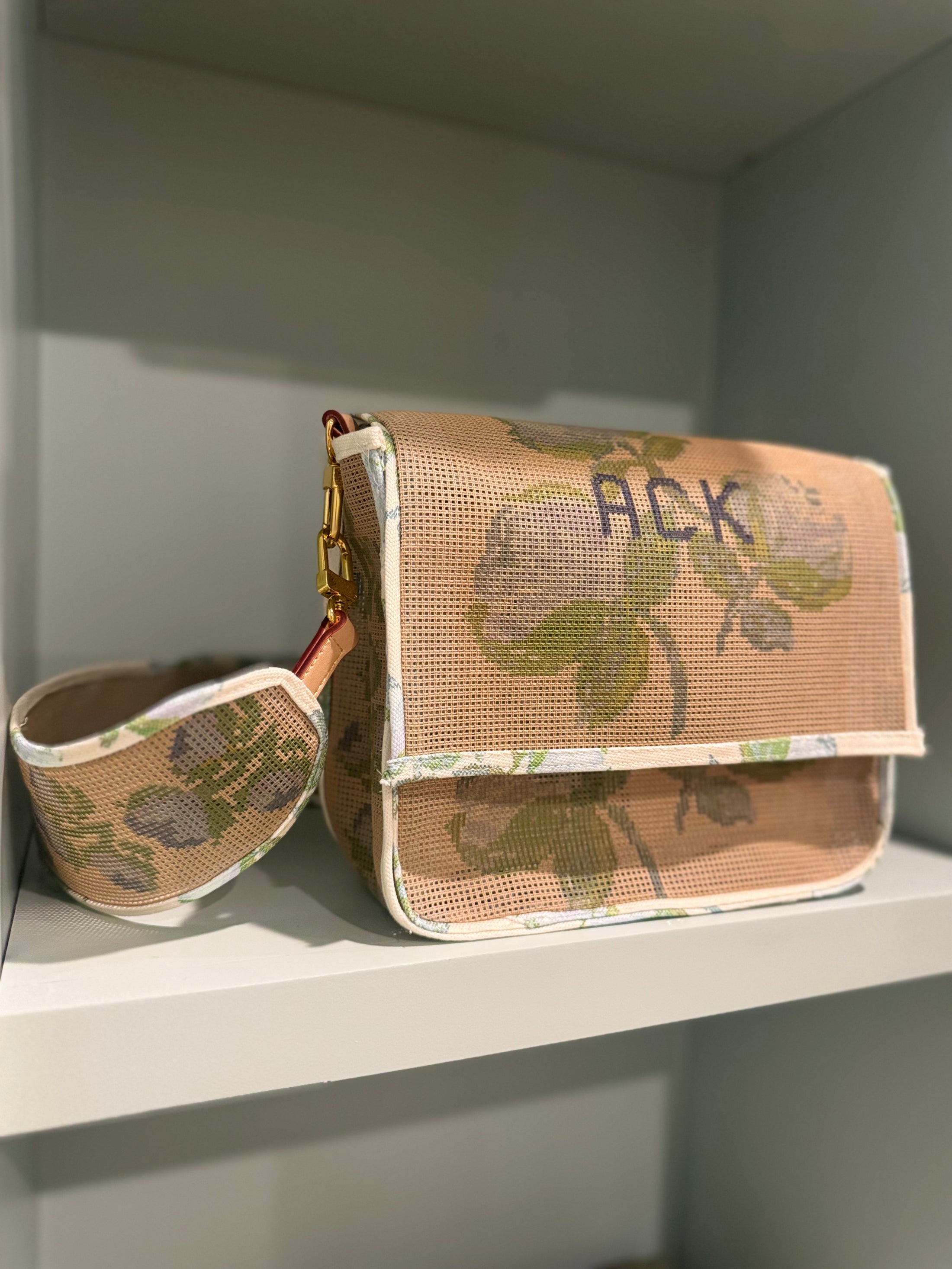 Custom Monogram Needlepoint Stitch Your Own Canvas Bag