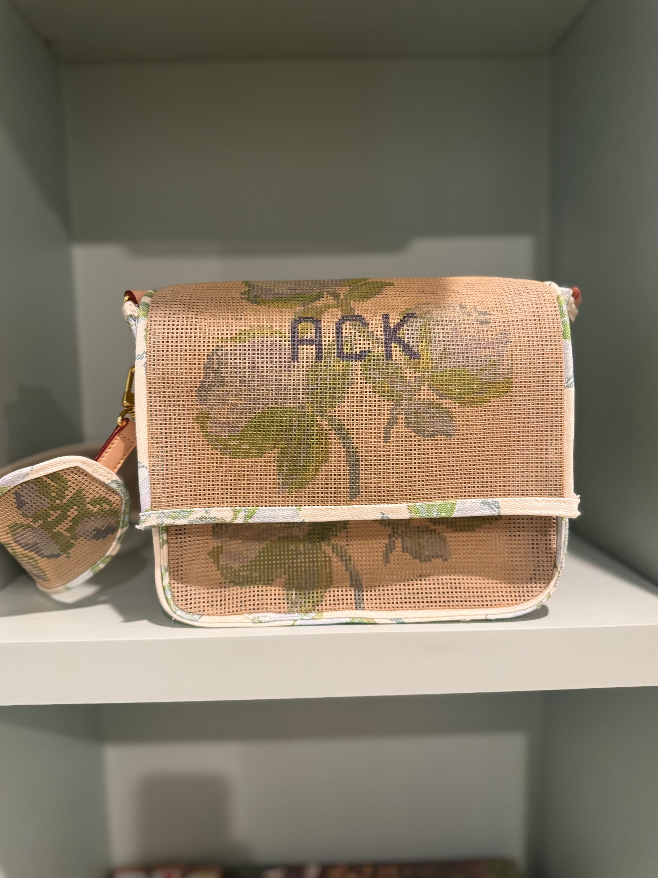 Custom Monogram Needlepoint Stitch Your Own Canvas Bag