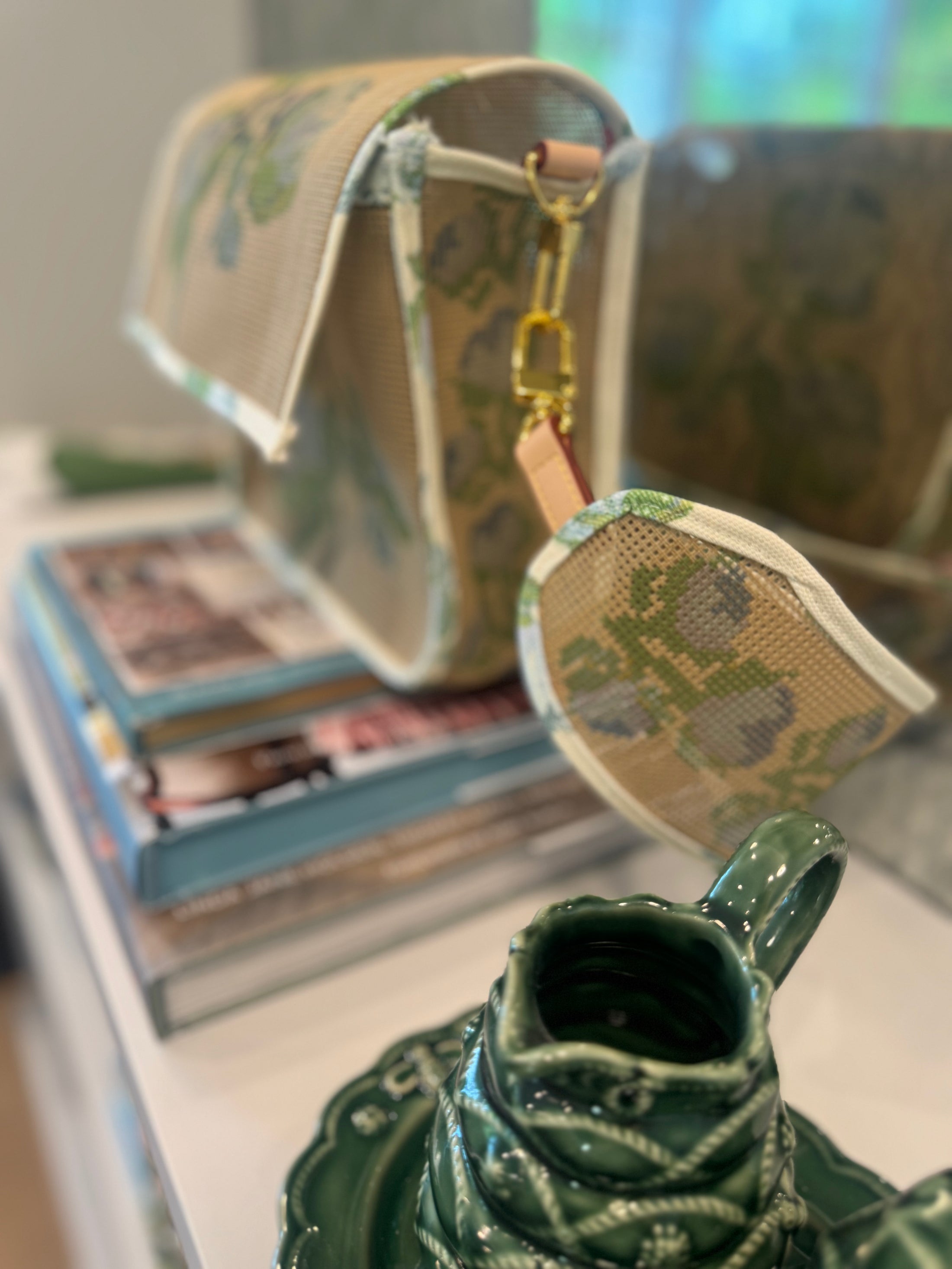 Custom Monogram Needlepoint Stitch Your Own Canvas Bag