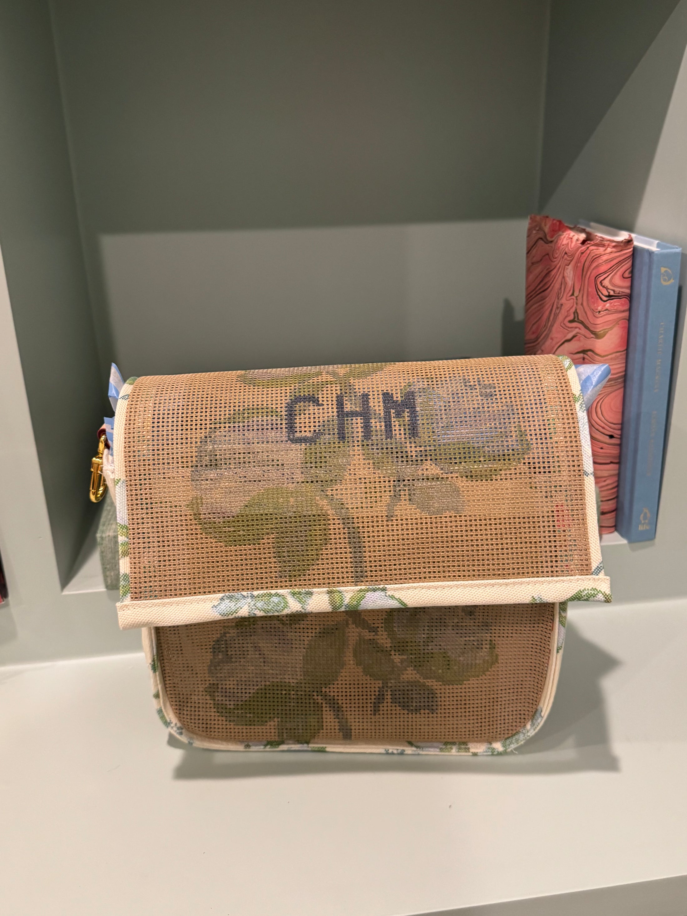Custom Monogram Nantucket Needlepoint Stitch Your Own Canvas Bag