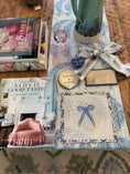 Load image into Gallery viewer, Bow Needlepoint Canvas 13 Count Beginner Ornament: Coastal Preppy Project, 4" Round
