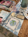 Load image into Gallery viewer, Bow Needlepoint Canvas 13 Count Beginner Ornament: Coastal Preppy Project, 4" Round

