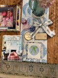 Load image into Gallery viewer, Bow Needlepoint Canvas 13 Count Beginner Ornament: Coastal Preppy Project, 4" Round
