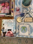 Load image into Gallery viewer, Bow Needlepoint Canvas 13 Count Beginner Ornament: Coastal Preppy Project, 4" Round
