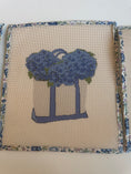Load image into Gallery viewer, NEW Coastal Boat Tote Bag full of Hydrangeas
