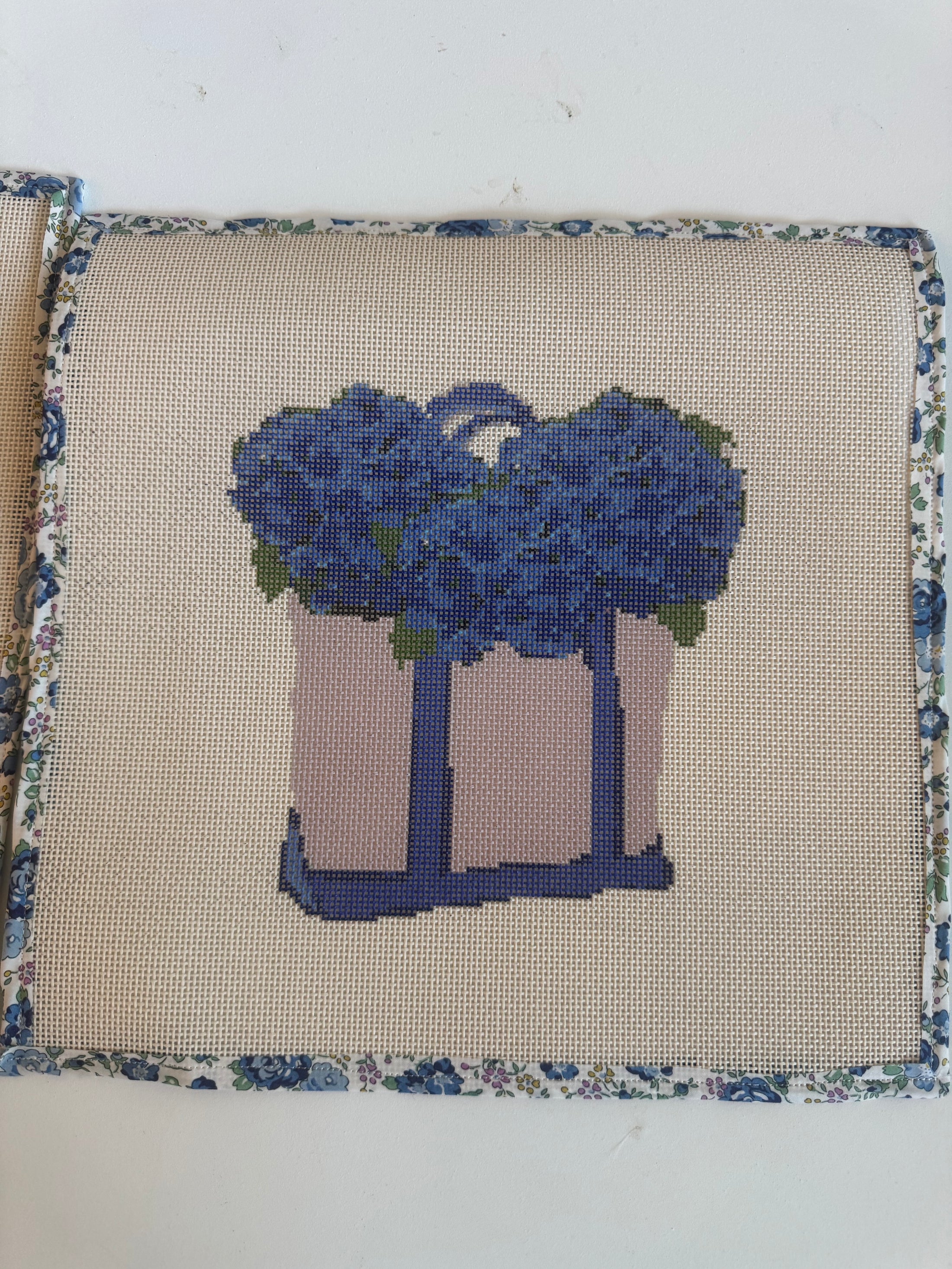 NEW Coastal Boat Tote Bag full of Hydrangeas