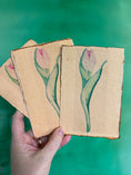 Load image into Gallery viewer, NEW Coastal Tulips Set of 4 Notecard Stationary
