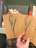 Load image into Gallery viewer, NEW Coastal Tulips Set of 4 Notecard Stationary

