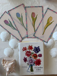 Load image into Gallery viewer, NEW Coastal Ava Beth Long Stem Tulip Needlepoint Canvas
