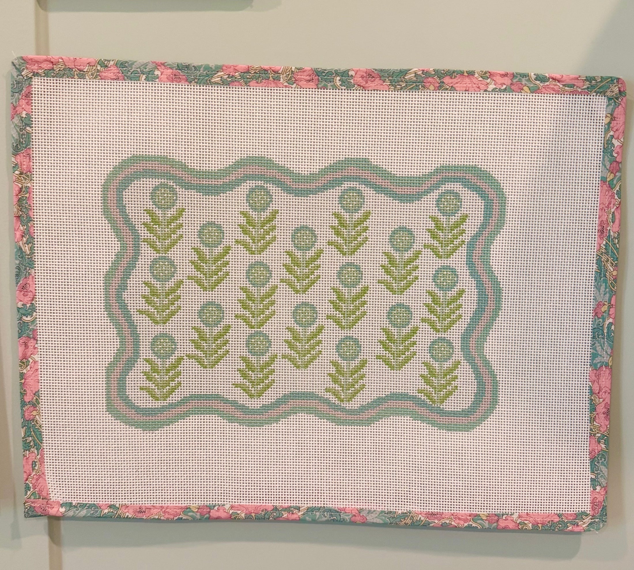 NEW Coastal Hydrangea East Coast Clutch Needlepoint Canvas