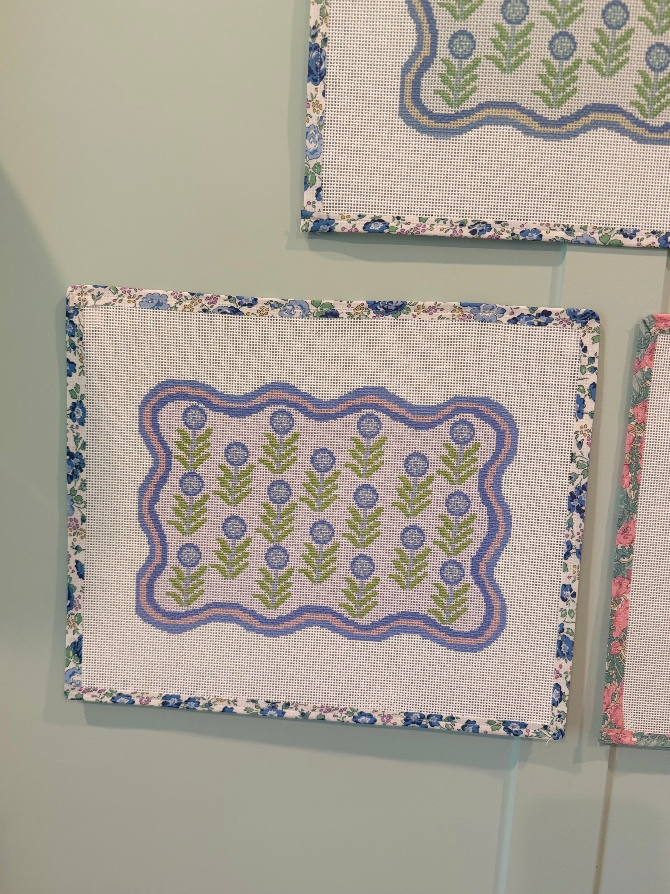 NEW Coastal Hydrangea East Coast Clutch Needlepoint Canvas