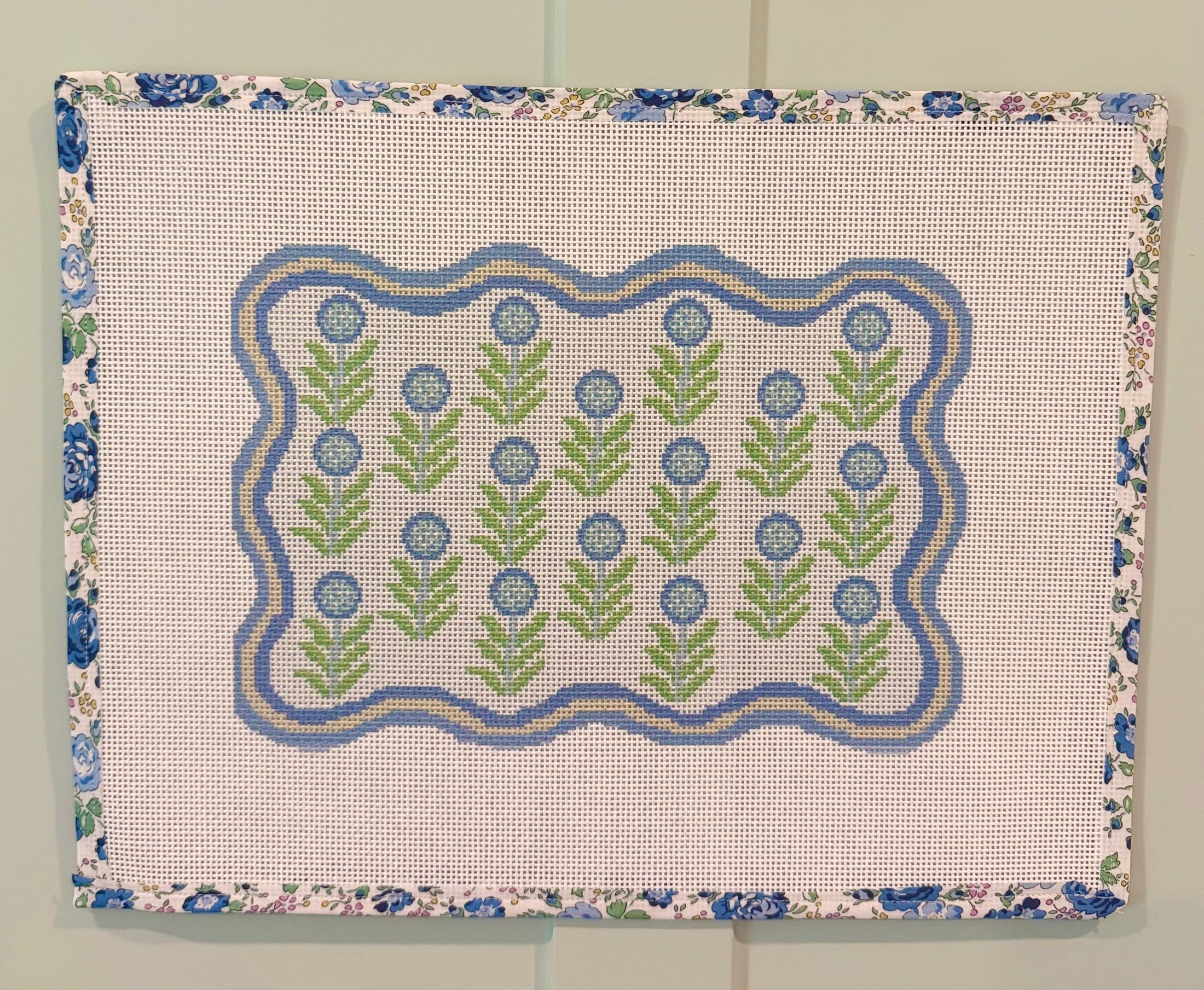 NEW Coastal Hydrangea East Coast Clutch Needlepoint Canvas