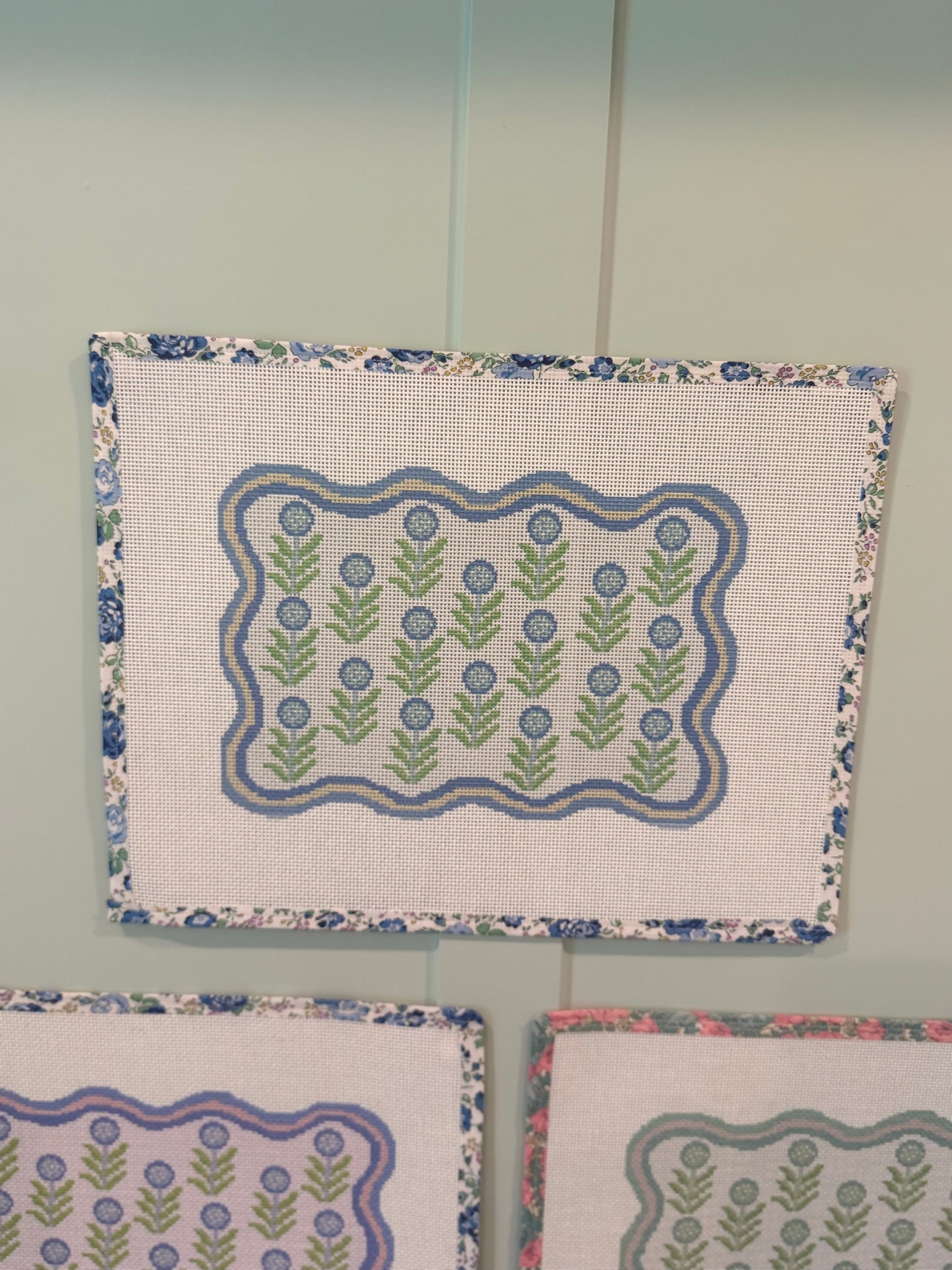 NEW Coastal Hydrangea East Coast Clutch Needlepoint Canvas