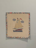 Load image into Gallery viewer, NEW Coastal Nantucket Sailboat Needlepoint Canvas
