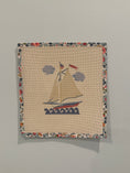Load image into Gallery viewer, NEW Coastal Nantucket Sailboat Needlepoint Canvas
