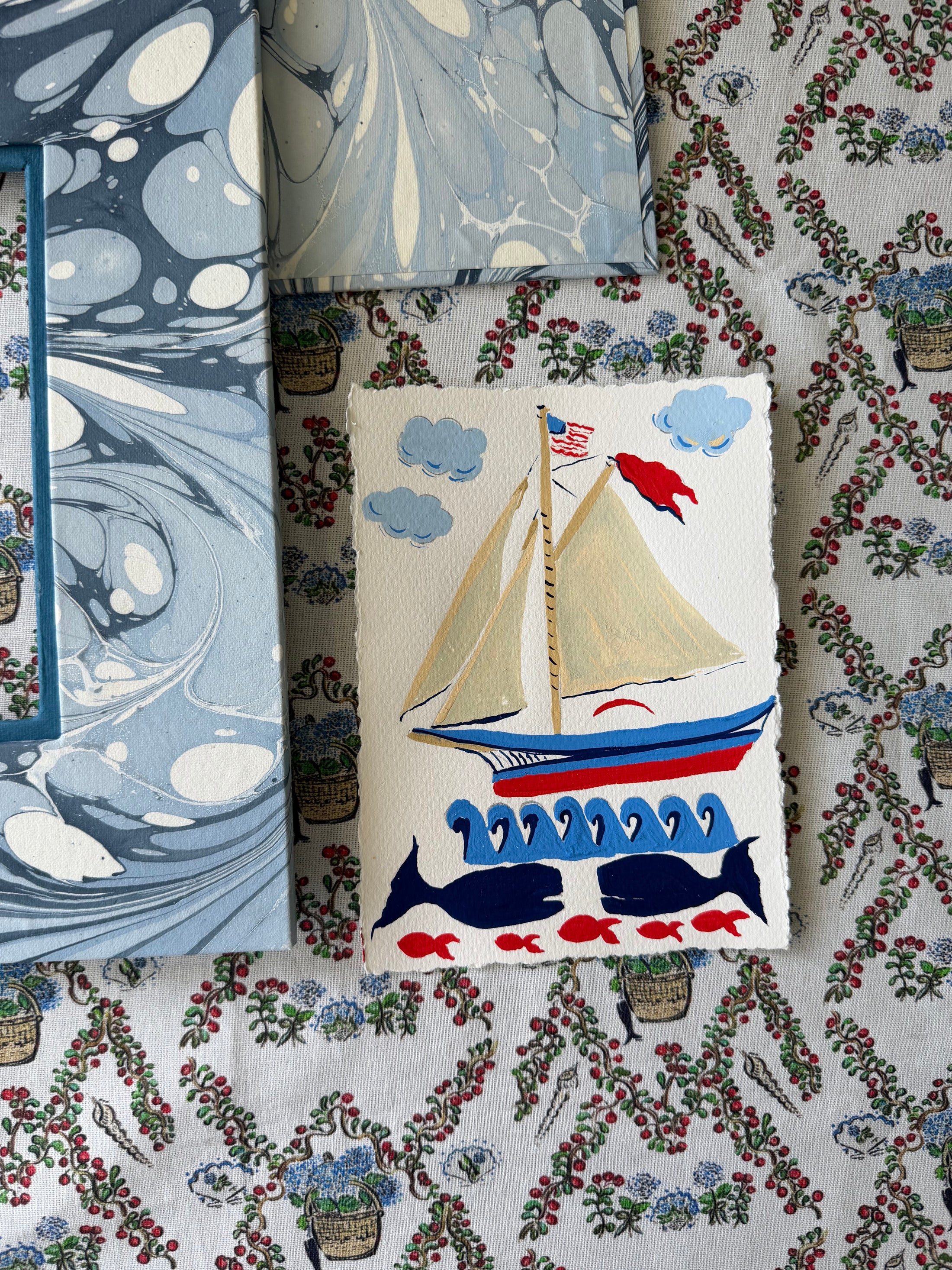 Original Whaling on Nantucket East Coast Artwork