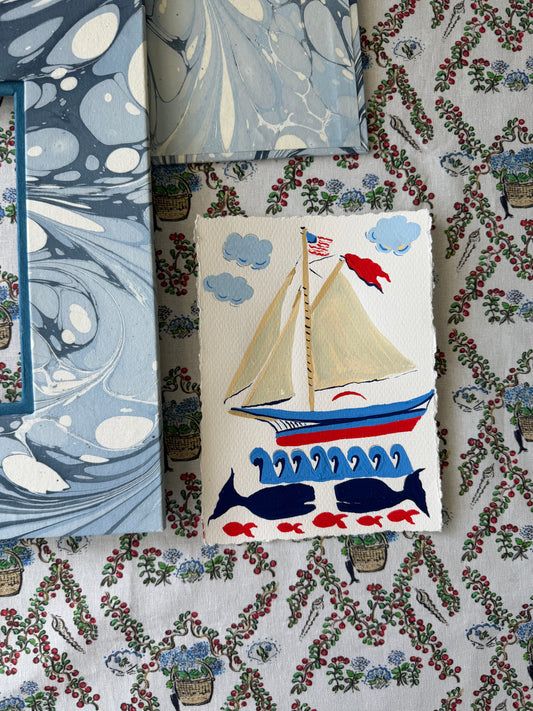 Original Whaling on Nantucket East Coast Artwork