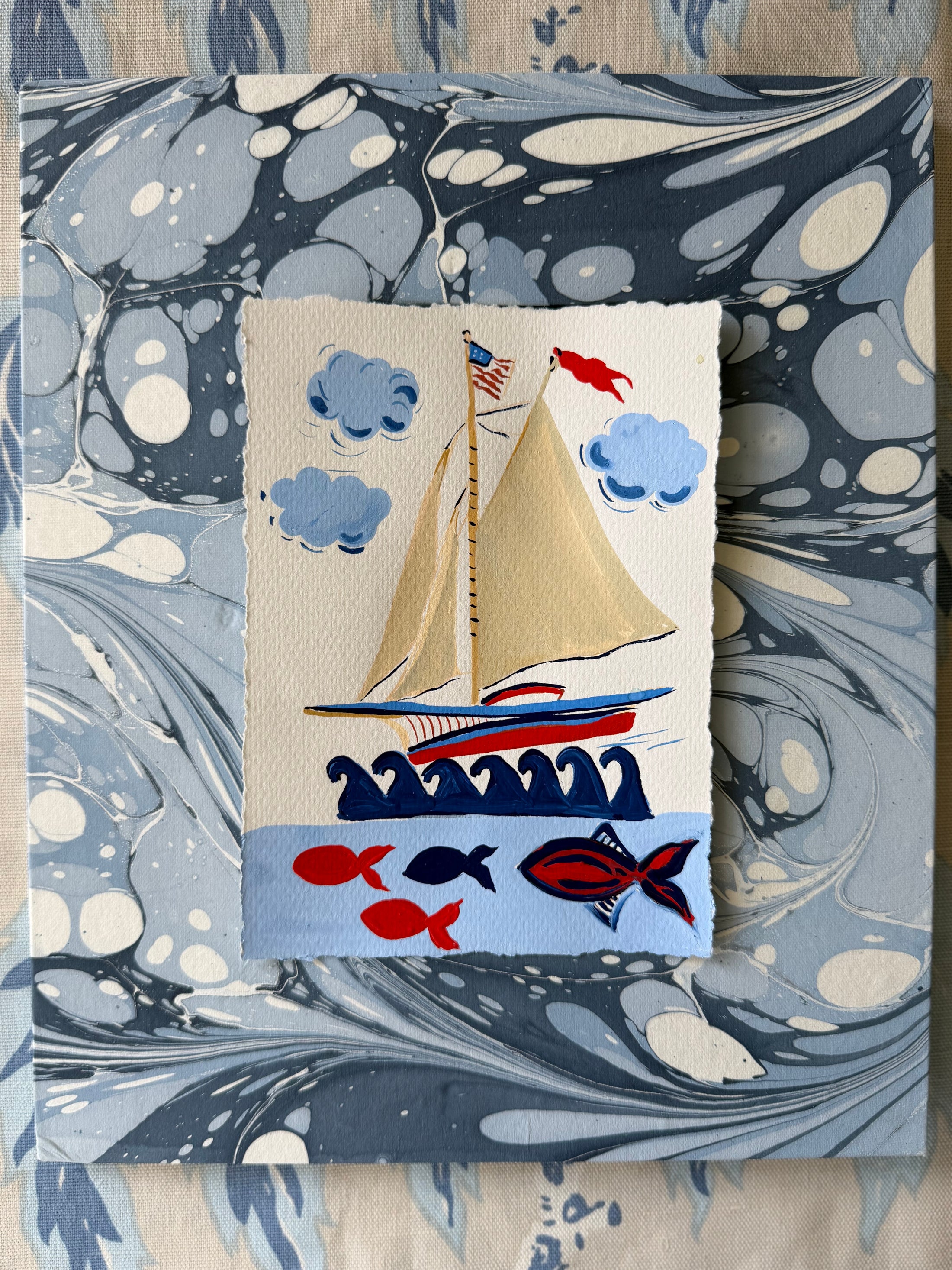 Original Sailboat East Coast Artwork