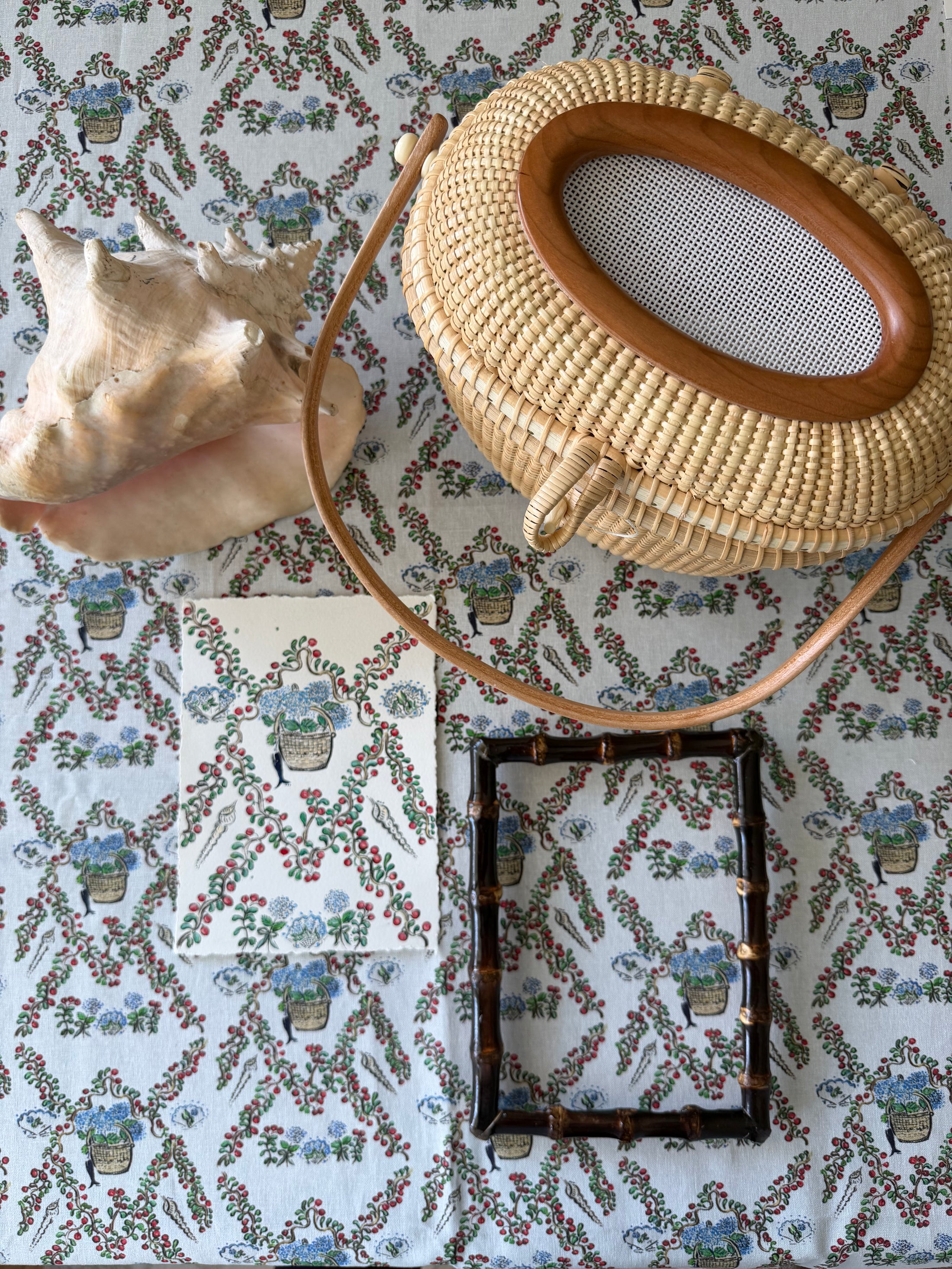 Original Cranberries and Lightship Basket East Coast Artwork