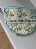 Load image into Gallery viewer, Large Roses with French Ribbon Needlepoint Canvas Thread Pouch Bag
