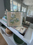 Load image into Gallery viewer, Needlepoint Canvas on 13 Roses  Zweigart Mono Deluxe Mesh Embroidery with finished Liberty of London fabric on the edges

