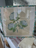 Load image into Gallery viewer, Needlepoint Canvas on 13 Roses  Zweigart Mono Deluxe Mesh Embroidery with finished Liberty of London fabric on the edges
