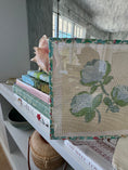 Load image into Gallery viewer, Needlepoint Canvas on 13 Roses  Zweigart Mono Deluxe Mesh Embroidery with finished Liberty of London fabric on the edges
