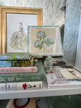 Load image into Gallery viewer, Needlepoint Canvas on 13 Roses  Zweigart Mono Deluxe Mesh Embroidery with finished Liberty of London fabric on the edges
