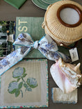 Load image into Gallery viewer, Needlepoint Canvas on 13 Roses  Zweigart Mono Deluxe Mesh Embroidery with finished Liberty of London fabric on the edges
