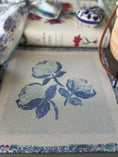 Load image into Gallery viewer, Needlepoint Canvas on 13 Roses Zweigart Mono Deluxe Mesh Embroidery with finished Liberty of London fabric on the edges

