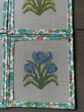 Load image into Gallery viewer, Tulips Needlepoint Canvas Coaster 4"
