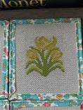 Load image into Gallery viewer, Tulips Needlepoint Canvas Coaster 4"
