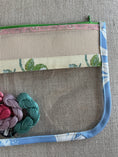 Load image into Gallery viewer, Self finishing Roses Needlepoint Canvas Thread Pouch Bag
