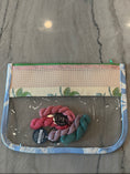 Load image into Gallery viewer, Self finishing Roses Needlepoint Canvas Thread Pouch Bag
